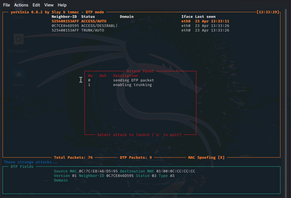 Yersinia-Attack-Selection